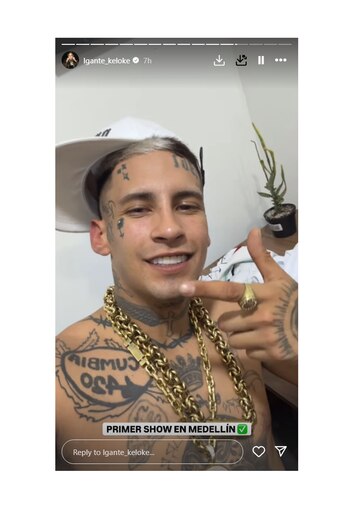 L-Gante dio su primer show