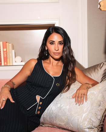 Antonela Roccuzzo se destacó en el desfile de Louis Vuitton Cruise en la Quinta Avenida de Nueva York (Instagram)