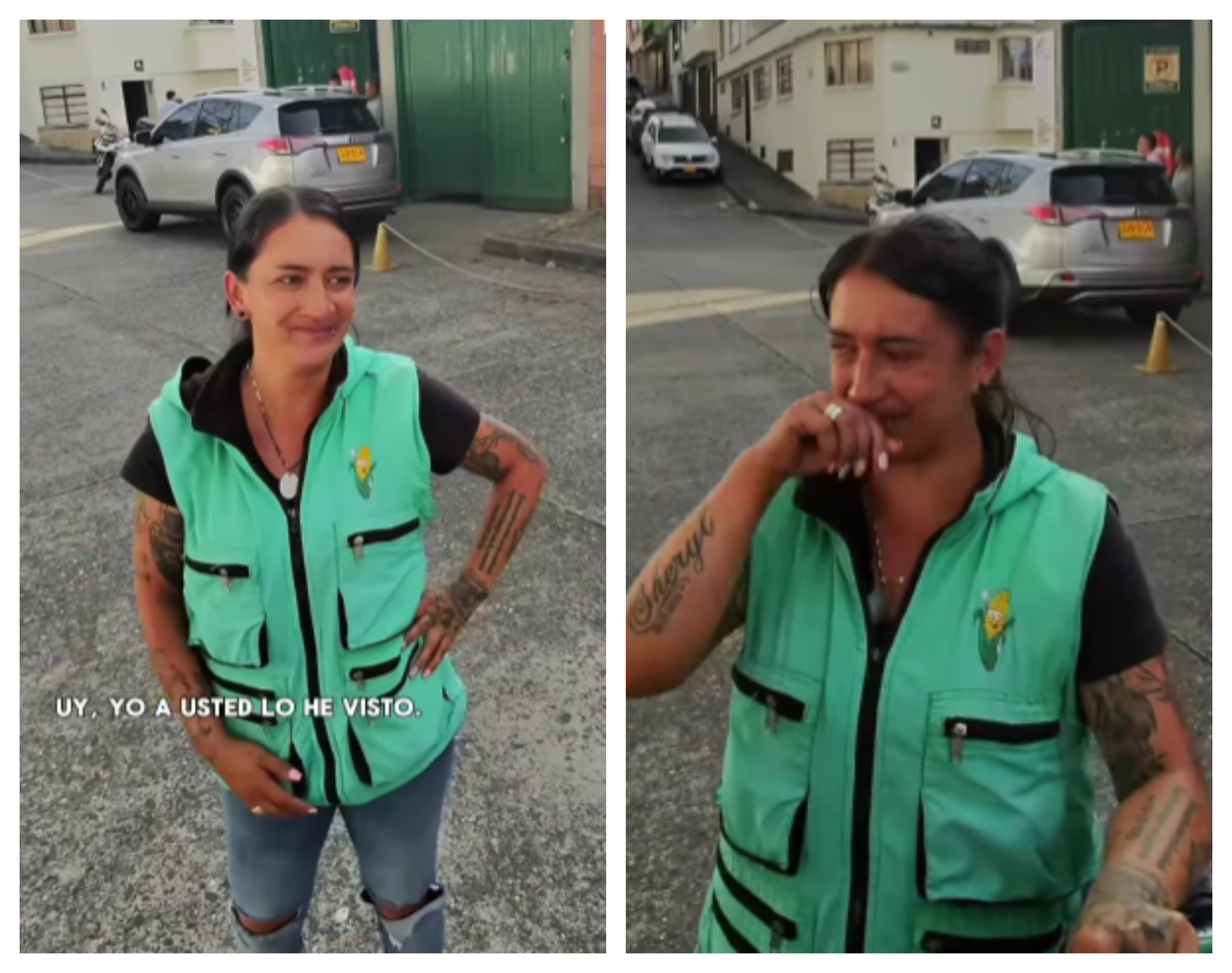 Camilo Cifuentes apoya a los vendedores ambulantes de Manizales - crédito @julianpinillaa / IG