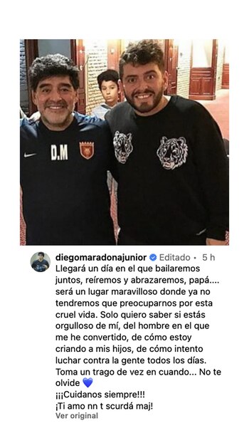 La carta de Diego Junior