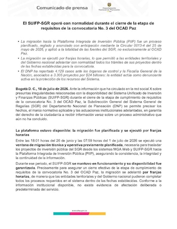 Este fue el pronunciamiento oficial del DPN tras la publicación de las denuncias - crédito DPN