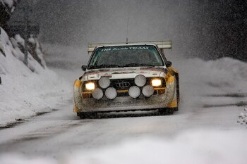 El Audi de Rally sobre