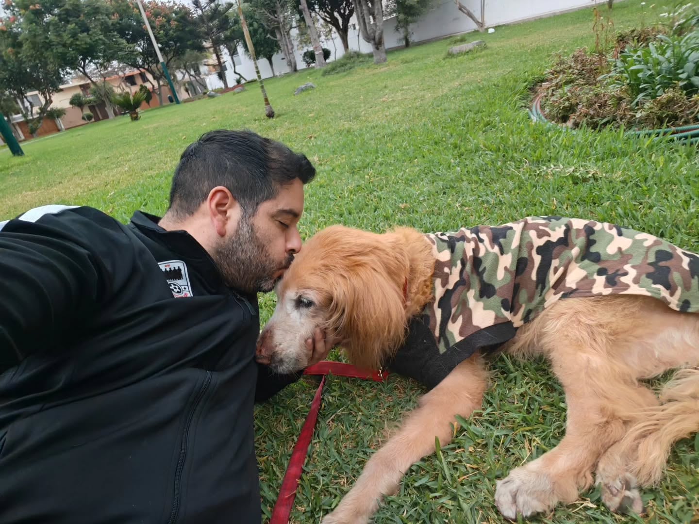 Junior Silva imaginó a Bronco sin dolor y reunido con Leonardo, el hermano de su mascota.