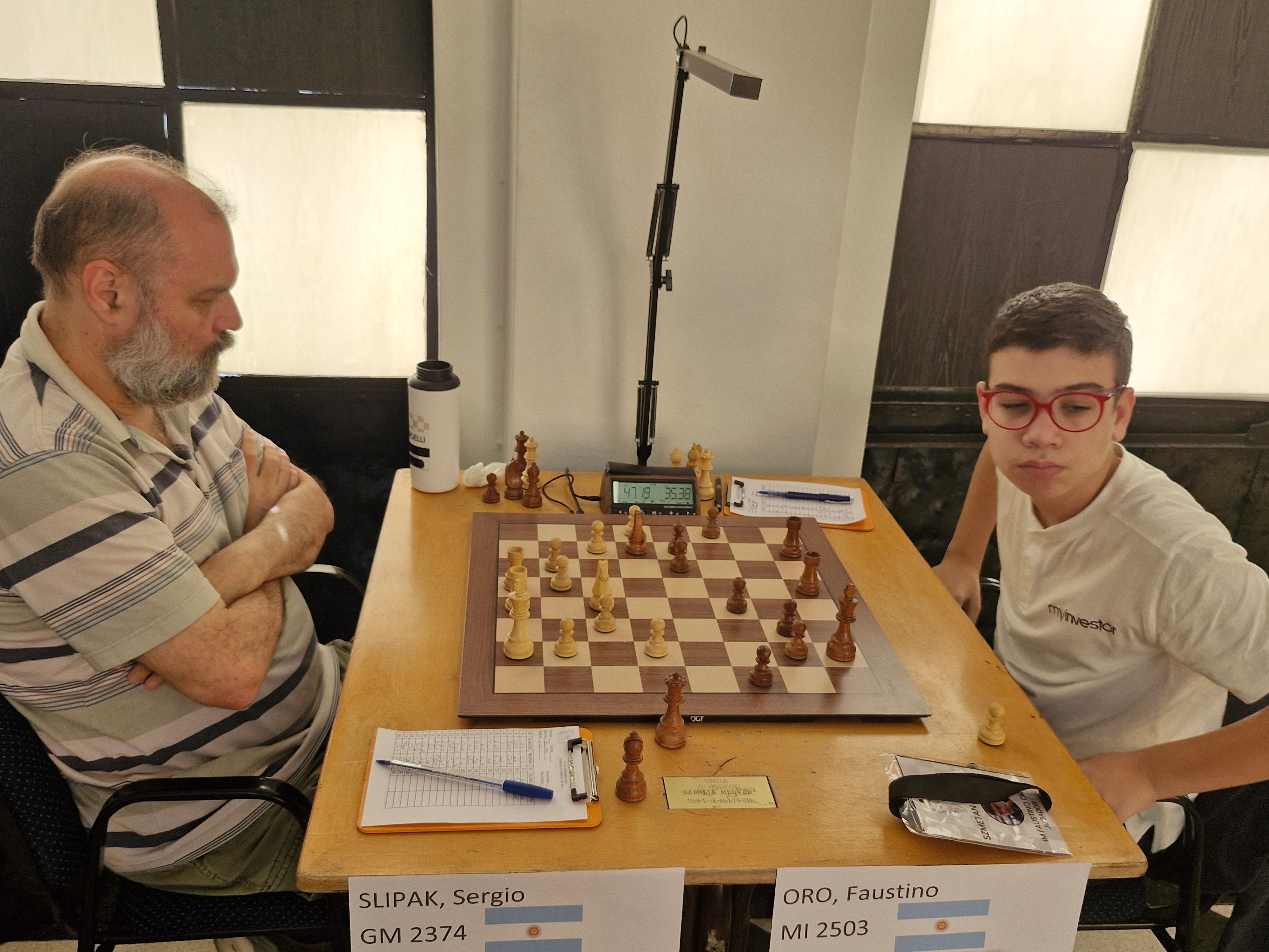 Sergio Slipak llenó de elogios al niño Faustino Oro, el Messi del Ajedrez