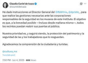 Claudia Curiel gira instrucciones al