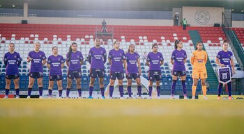 Las Blanquiazules llevan el uniforme morado por la tradición del Señor de los Milagros. - Crédito: Alianza Lima