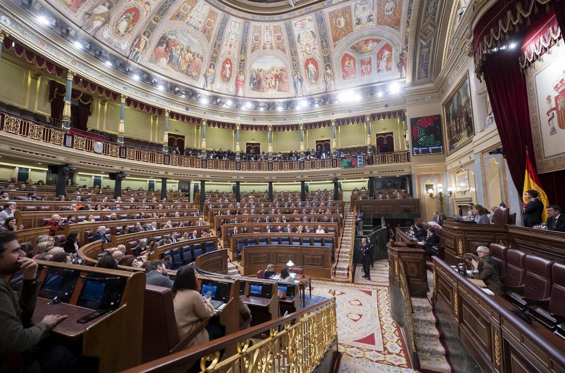 Vista del hemiciclo durante una sesión plenaria en el Congreso de los Diputados (Alberto Ortega - Europa Press)