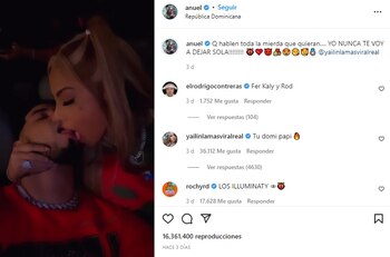 Post en Instagram de Anuel