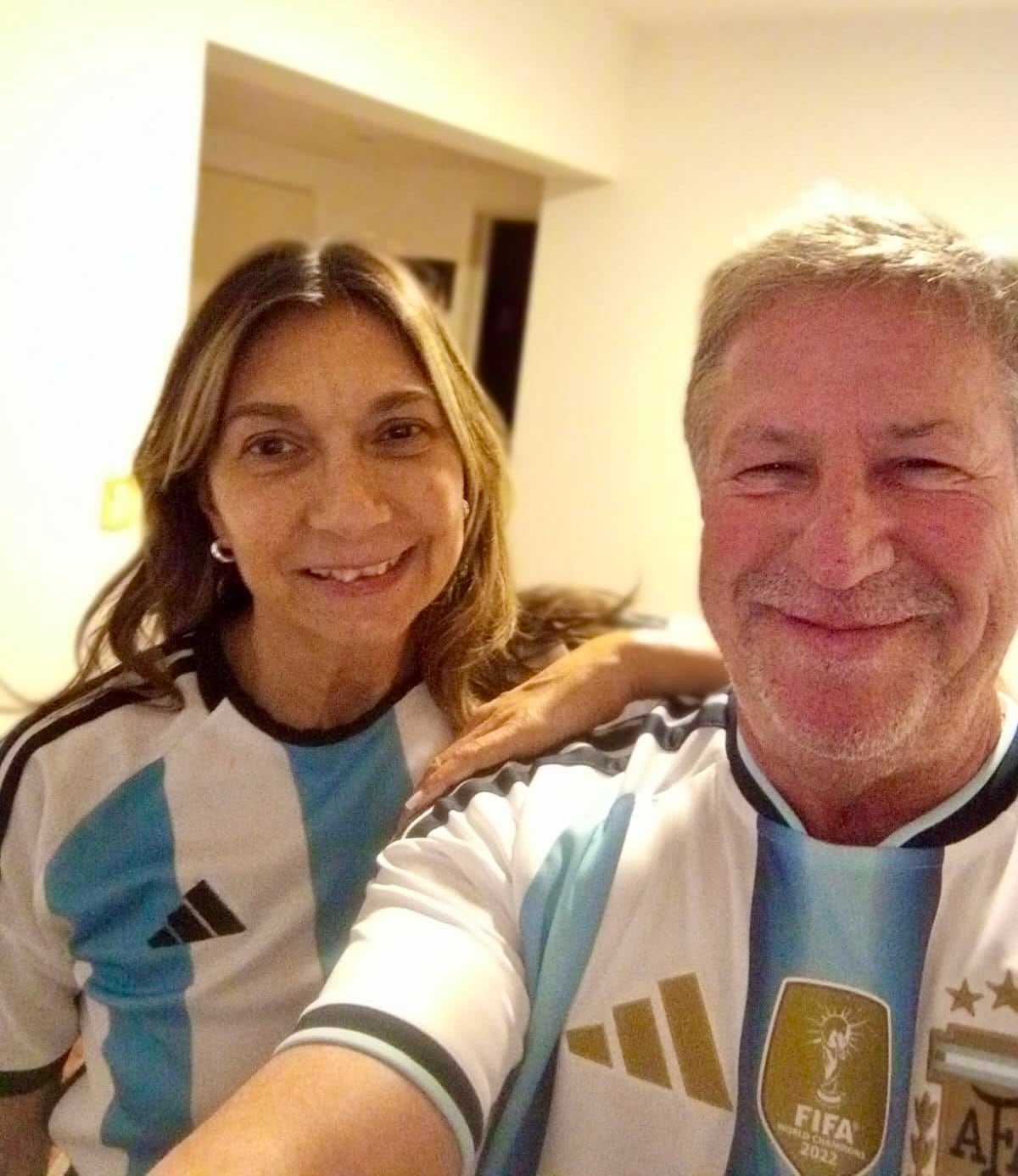 La pareja feliz, durante la época del Mundial: