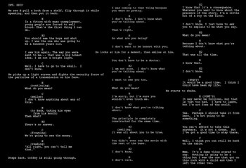 El guión de Sunspring, tal