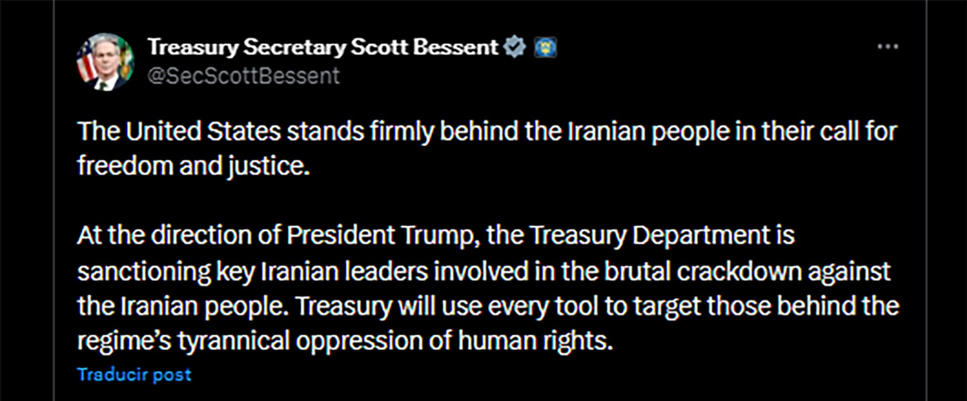 El mensaje de Scott Bessent