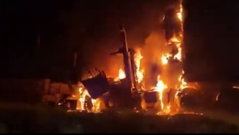 Carro quemado en el Huila por disidencias