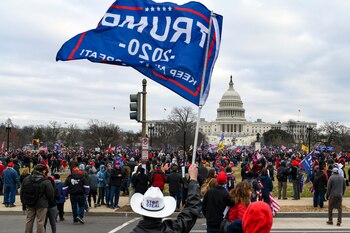 Partidarios del presidente Donald Trump