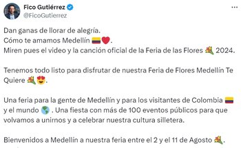 Fico Gutiérrez lanzó la canción