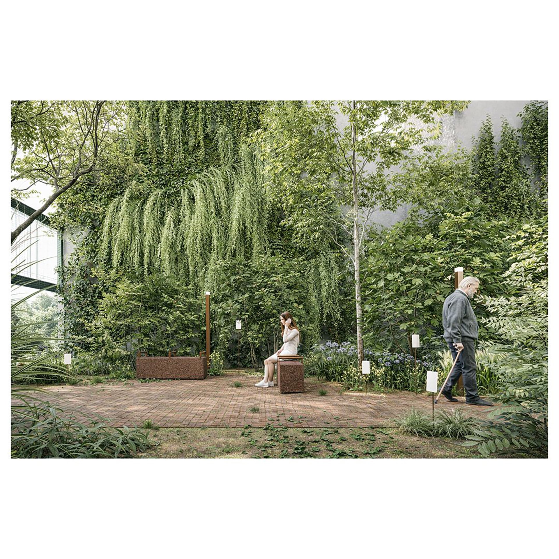 Así quedará la mini reserva urbana, según el proyecto de los vecinos de Almagro (Estudio Futuro)