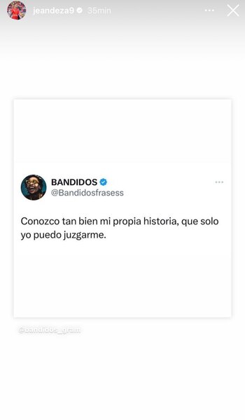 Pronunciamiento de Jean Deza. (Foto: