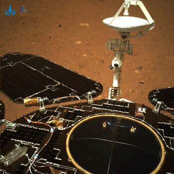 Una imagen del Rover Zhurong