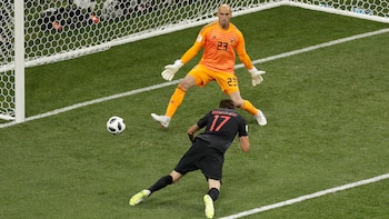 Caballero, ante Croacia, en el