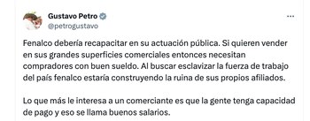 El presidente le pidió a