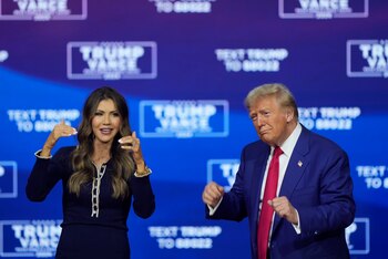 Donald Trump y la gobernadora