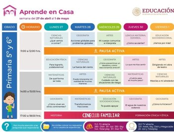 Aprende en casa abril y