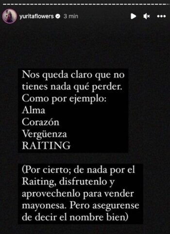La cantante sonorense aludió al
