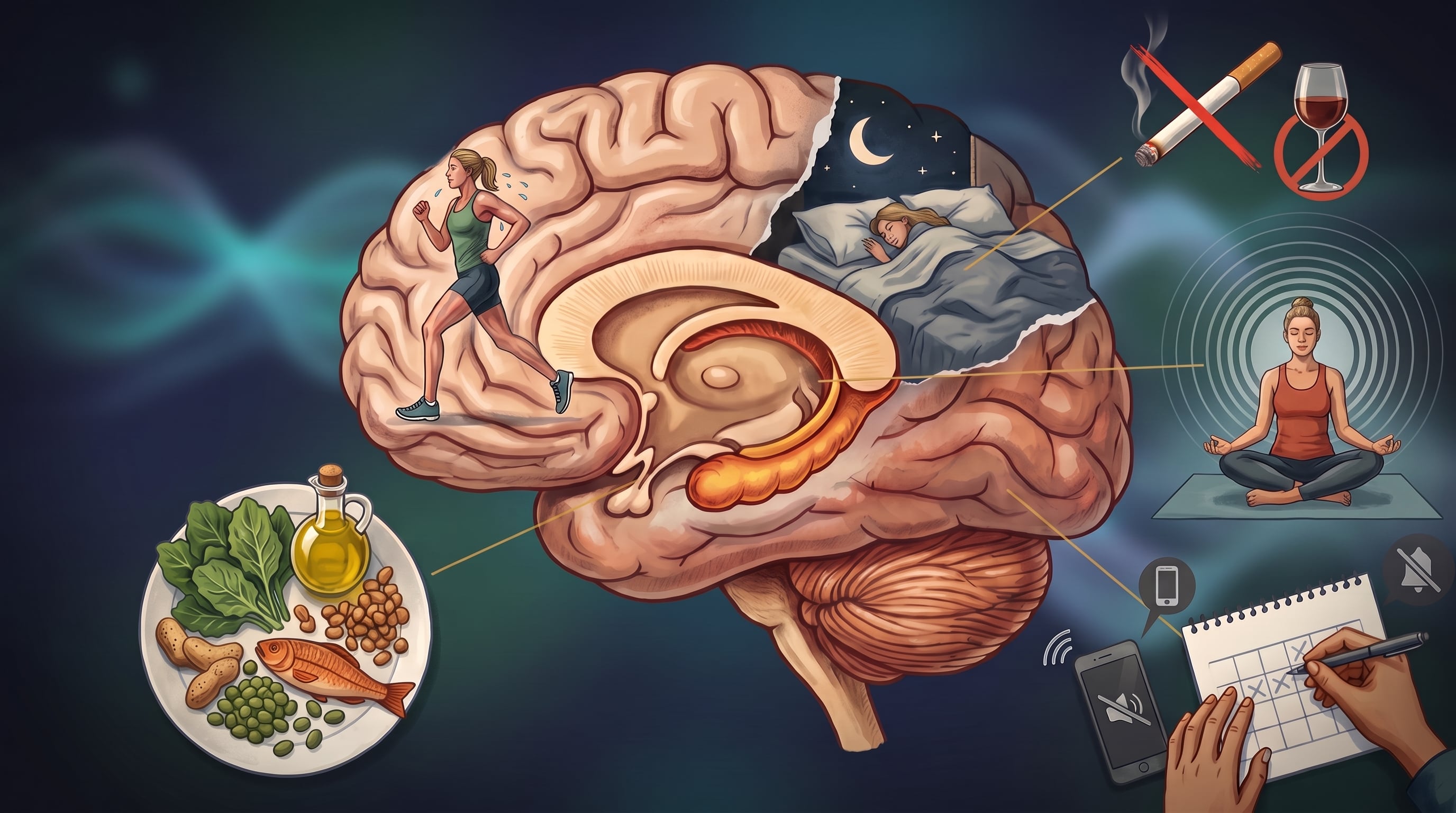 Los hábitos cotidianos pueden influir en la memoria, la concentración y otras capacidades relacionadas con el funcionamiento cerebral (Imagen Ilustrativa Infobae)