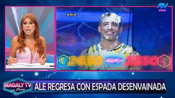 “Cada quien sabe qué hizo”: Tammy Parra responde sobre infidelidad y Magaly reacciona. Captura: Magaly TV La Firme.