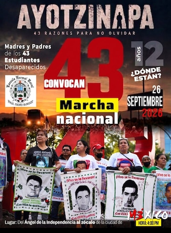 Porque vivos se los llevaron, vivos los queremos.