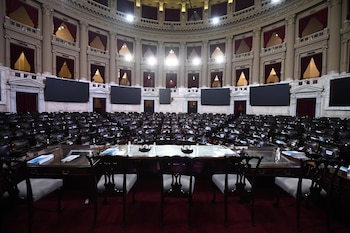Preparativos en el Congreso de la Nacion previos a la 139 Asamblea Legislativa SF