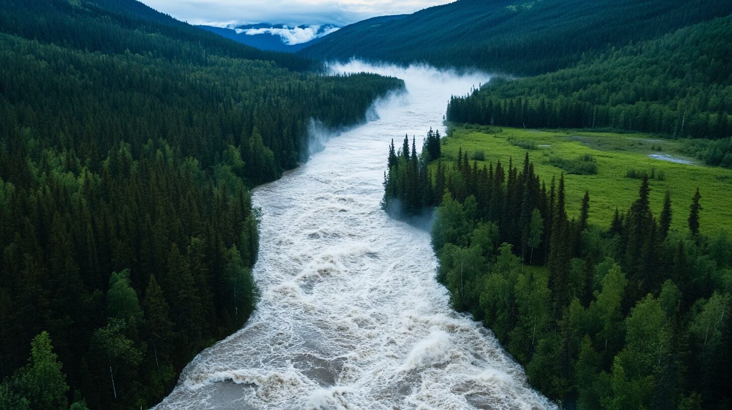 Los ríos actúan como grandes colectores de agua dulce en el paisaje (Imagen Ilustrativa Infobae)