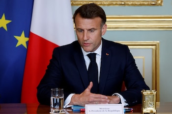 El presidente francés Emmanuel Macron