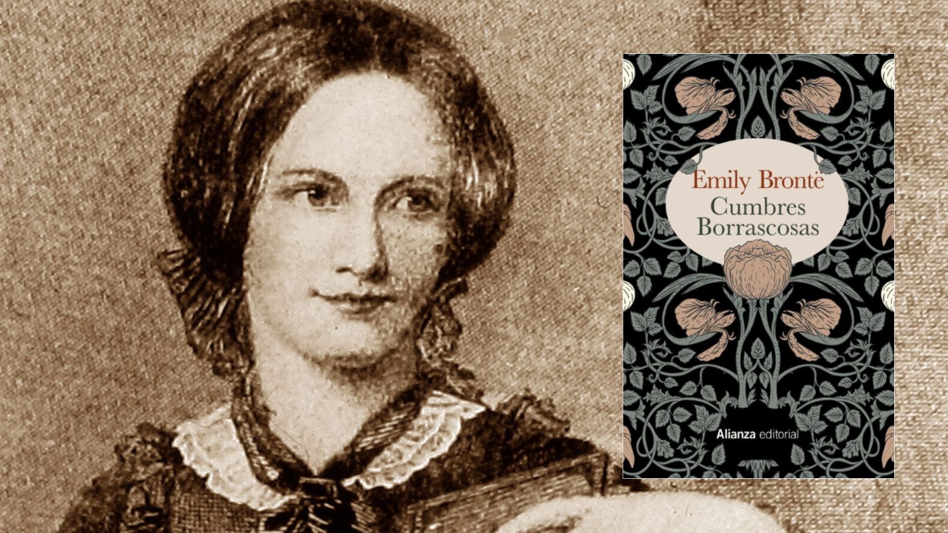 Emily Brontë, autora de 'Cumbres borrascosas'. (Cubierta de Alianza Editorial)