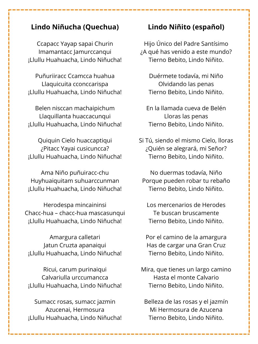 La letra del villancico narra el nacimiento de Jesús desde una sensibilidad andina y espiritual. - Crédito: Infobae