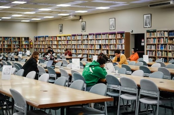 La sala común de la biblioteca universitaria (Gentileza: UNLaM)