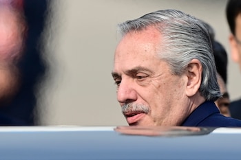 Alberto Fernández, ex presidente de Argentina. (archivo EFE/EPA/Parker Song/Pool)