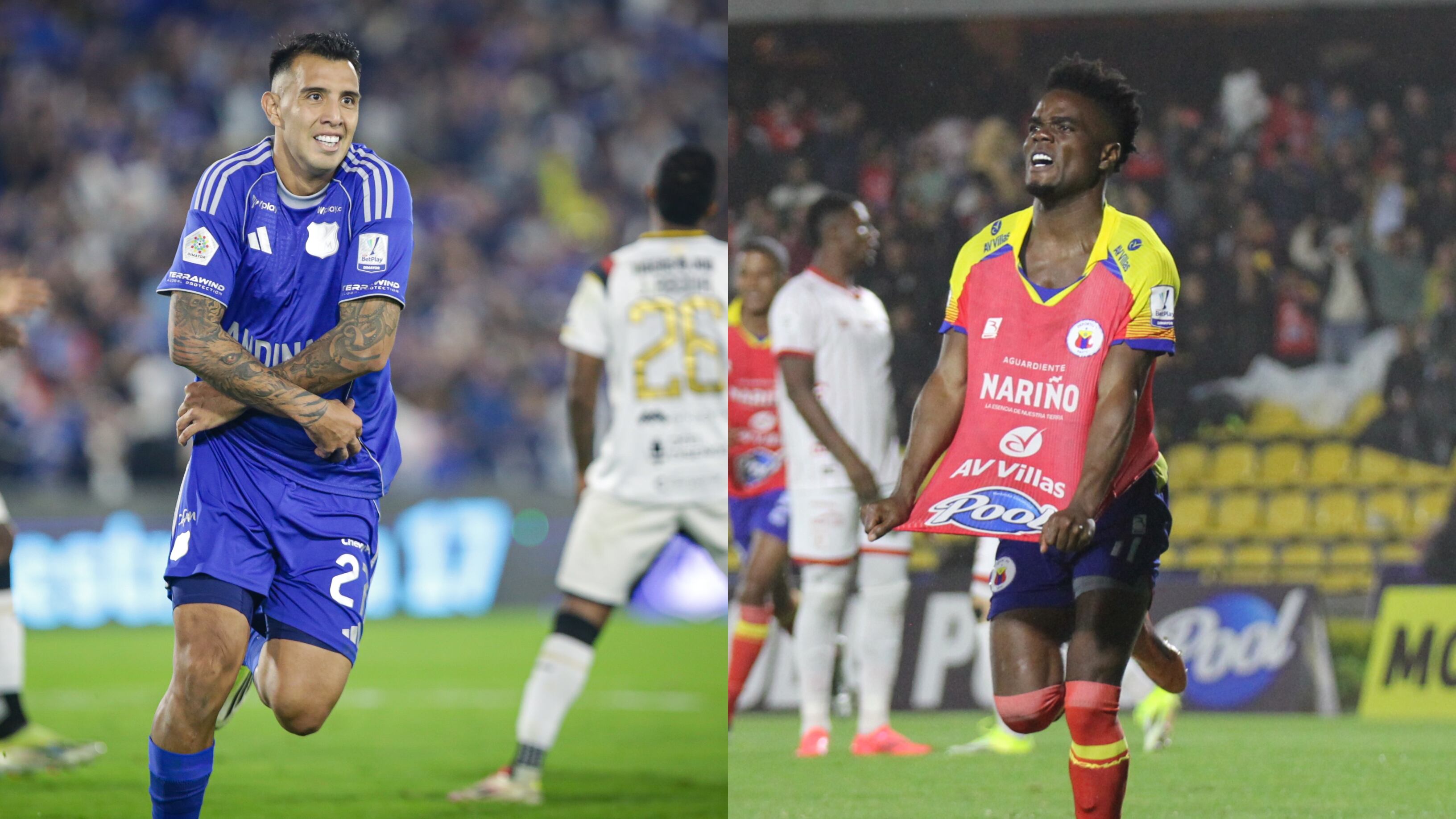 Millonarios atraviesa un gran momento tras la llegada de Fabian Bustos, mientras que Deportivo Pasto tiene al goleador del campeonato - crédito Colprensa