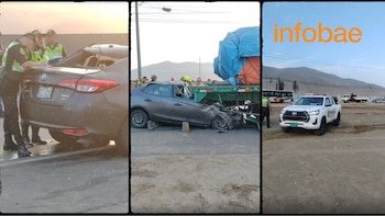 Choque entre un auto y