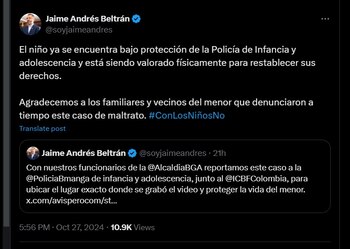 Jaime Andrés Beltrán anunció el