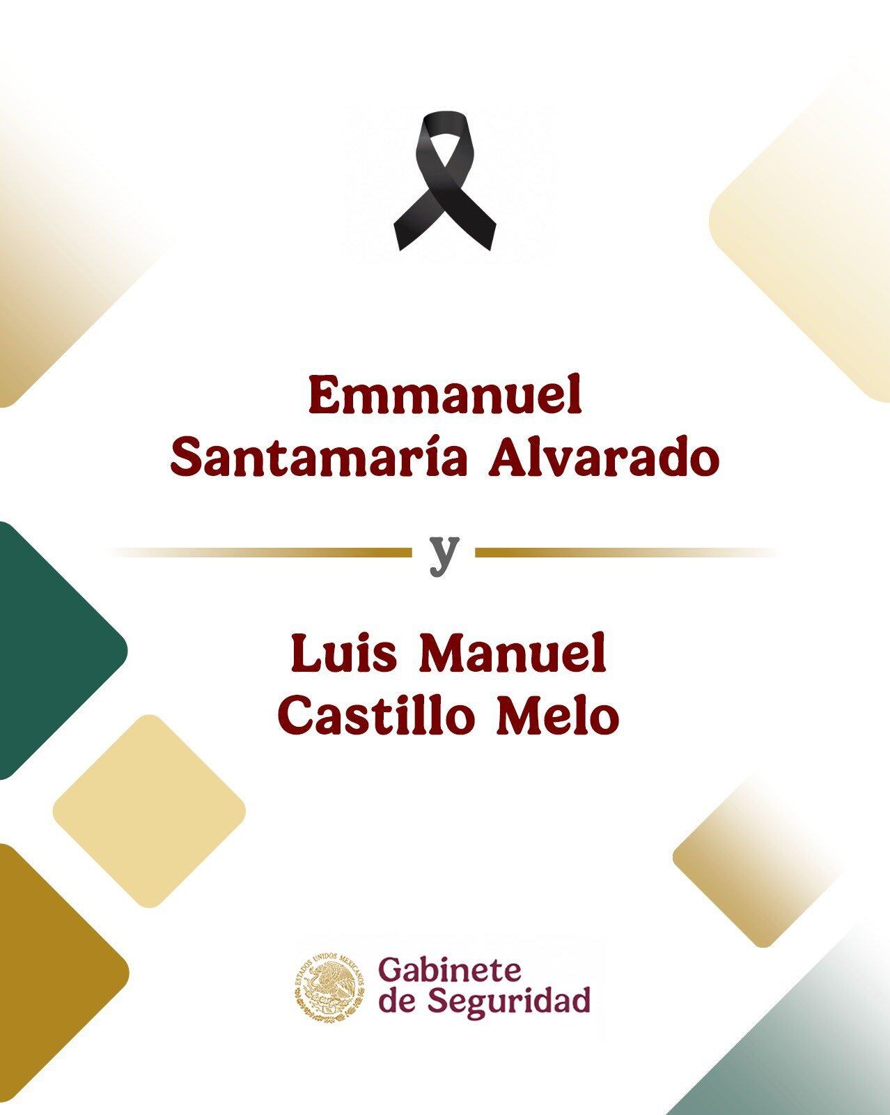 Gabinete de Seguridad rinde homenaje a dos agentes de la SSPC asesinados en Veracruz:
