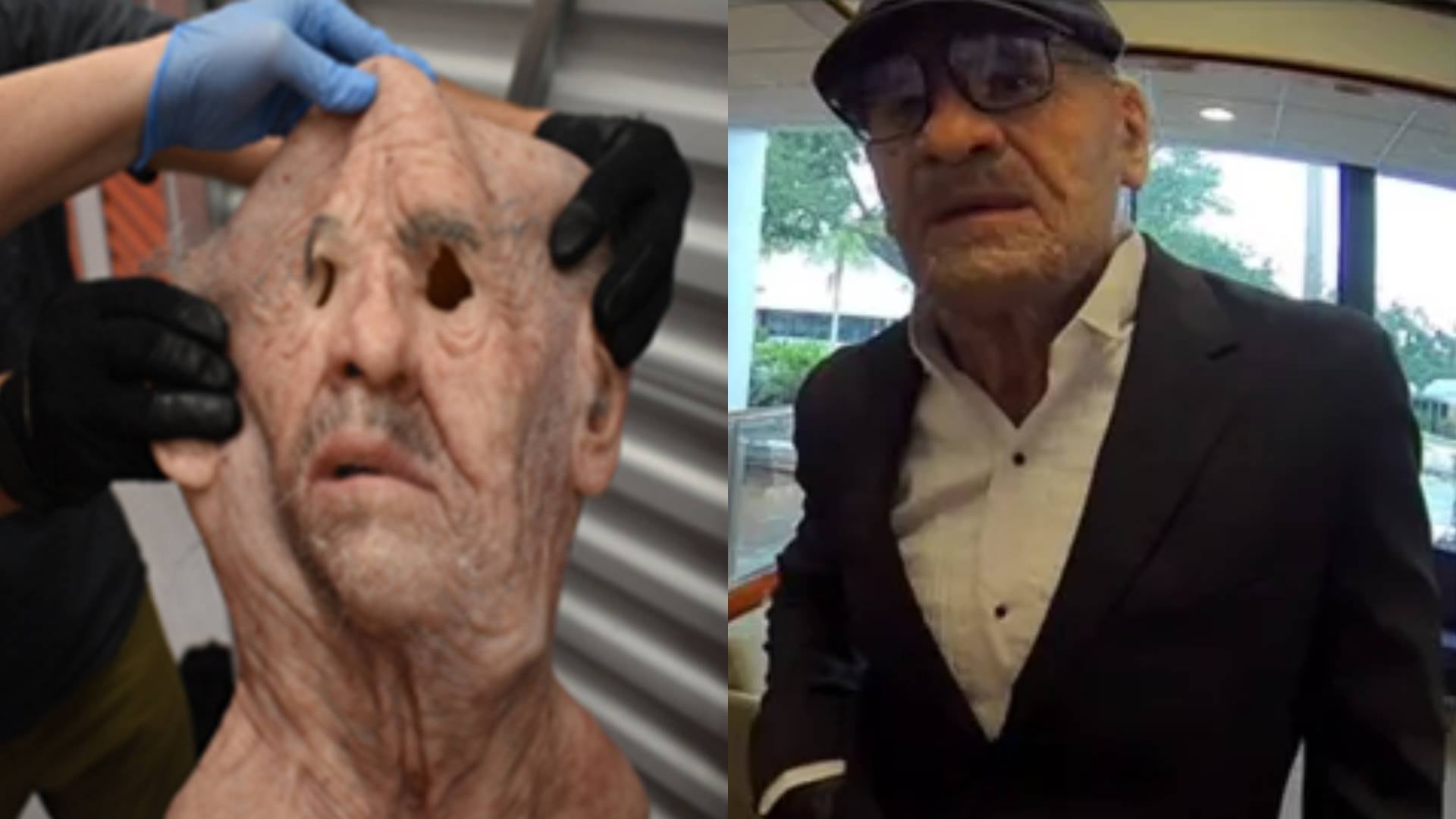 Cae ladrón serial de bancos en Florida: robaba con máscara de anciano y se creía "el mejor amigo de Dios"
