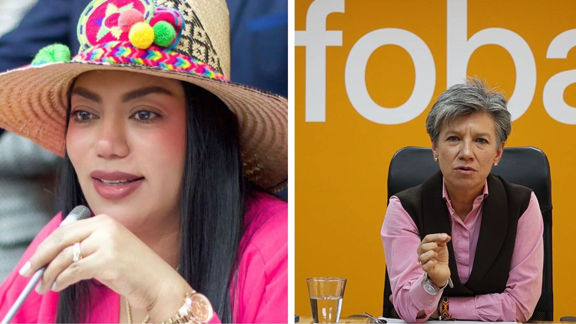 La senadora y la precandidata presidencial discutieron en redes sociales por las palabras de presidente Petro sobre la masacre de las bananeras - crédito Infobae Colombia y Martha Peralta/Facebook