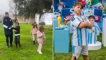 Los videos y fotos de las vacaciones de Dibu Martínez en Sierra de los Padres tras el Mundial: los guiños a la selección argentina