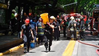 Incendio edificio contiguo al ministerio de trabajo oficinas del Poder Judicial de la Ciudad portada