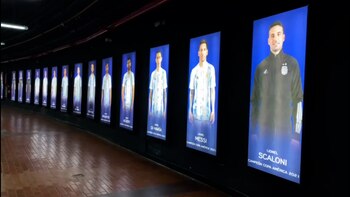 La decoración del Monumental para recibir a la selección argentina