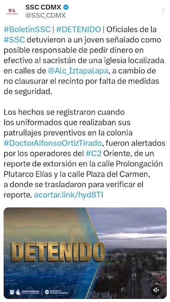 El individuo de 21 años