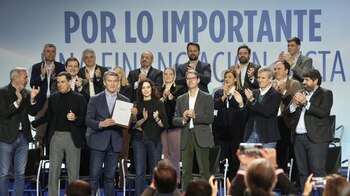 El presidente del PP, Alberto
