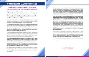 Agmeth Escaf difundió un comunicado en el que rechazó la decisión y sostuvo que la medida es “improcedente y desproporcionada” - crédito @agmethescaf/X