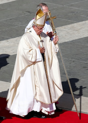 Canonización del cura José Gabriel Brochero. (Reuters/Tony Gentile)