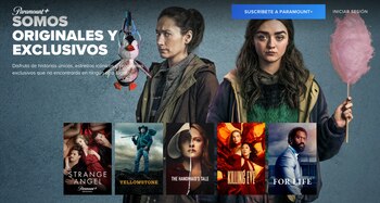 Paramount busca posicionarse entre las plataformas de streaming. (Captura de panatalla/paramountplus.com)